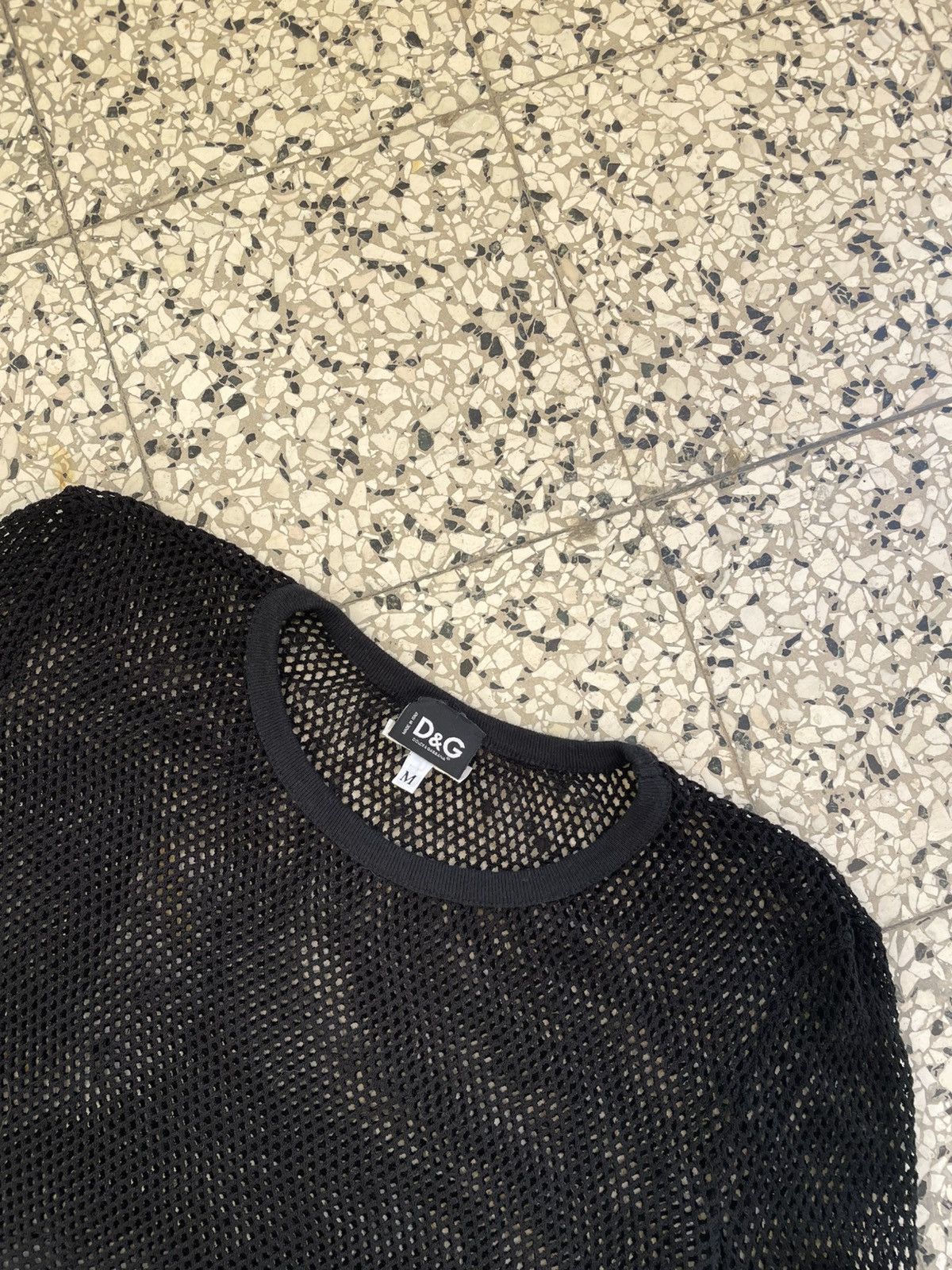 Dolce & Gabbana Dolce Gabbana Vintage Mesh LongSleeve Top Black, Size M Size M / US 6-8 / IT 42-44 - 5 Thumbnail
