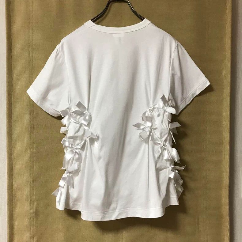 Comme des Garcons Comme des Garcons White vintage bow blouse Size M / US 6-8 / IT 42-44 - 2 Thumbnail