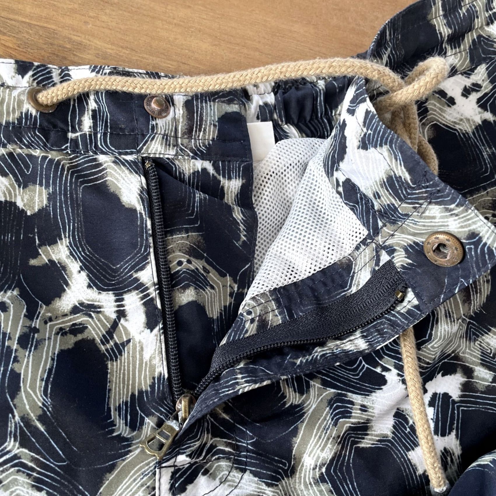Vintage Thorsun Board Shorts Mens 36 Tie Dye Lined Swimming Trunks Pockets Drawstring Beach Surf Size US 36 / EU 52 - 5 Thumbnail
