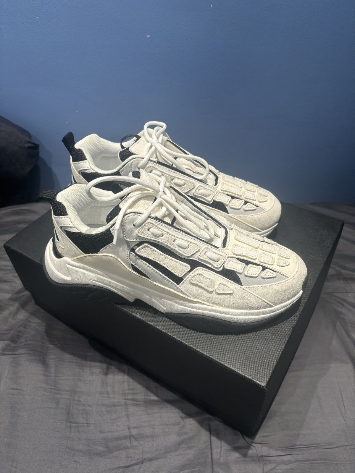 Amiri Amiri Bone Runner White Black Size US 11 / EU 44 - 3 Thumbnail