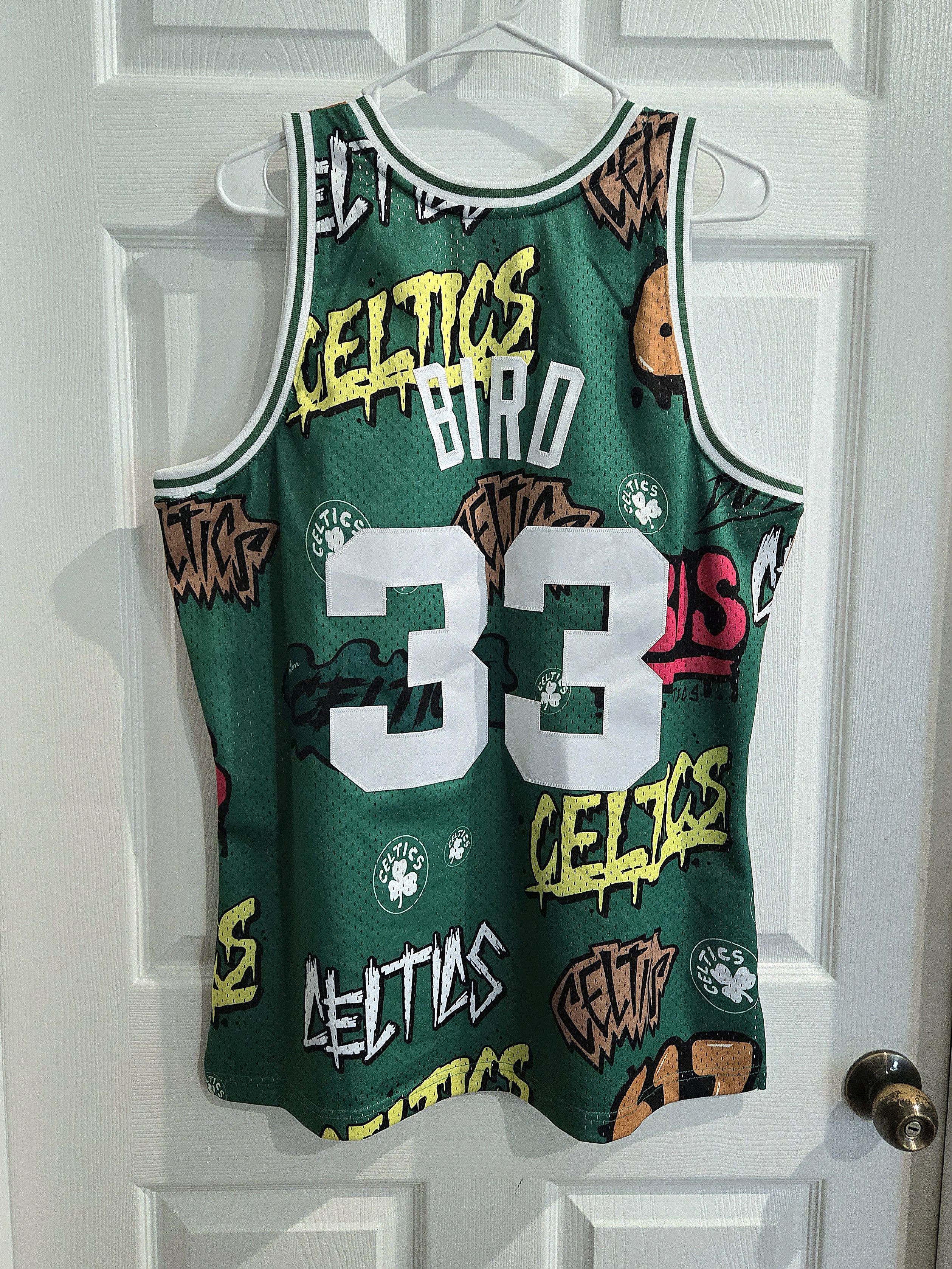 Mitchell & Ness × NBA NBA Larry Bird Boston Celtics Slap Sticker Swingman Jersey Size US L / EU 52-54 / 3 - 7 Thumbnail