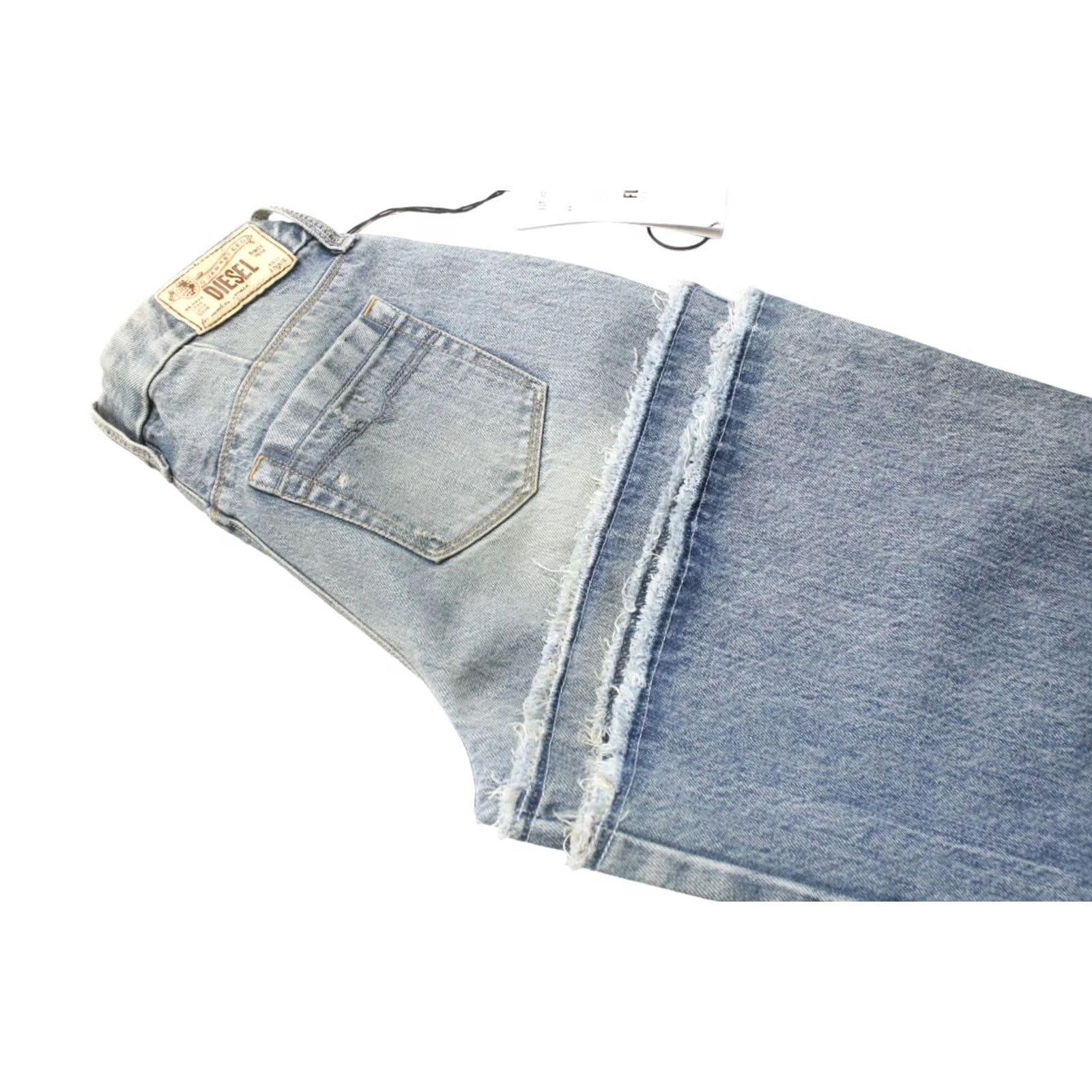 Diesel DIESEL Jeans Women's Flairlegg Regular-Flare 0888Z Blue W25/L32 Whiskers Faded Denim Size 42" / US 20 - 6 Thumbnail