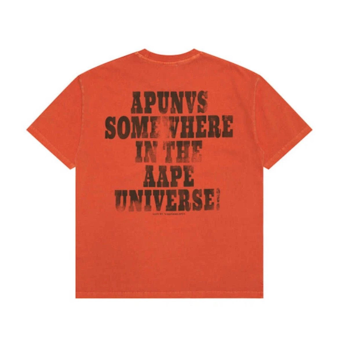 Aape AAPE Orange Astronaut Tee Size US S / EU 44-46 / 1 - 2 Thumbnail
