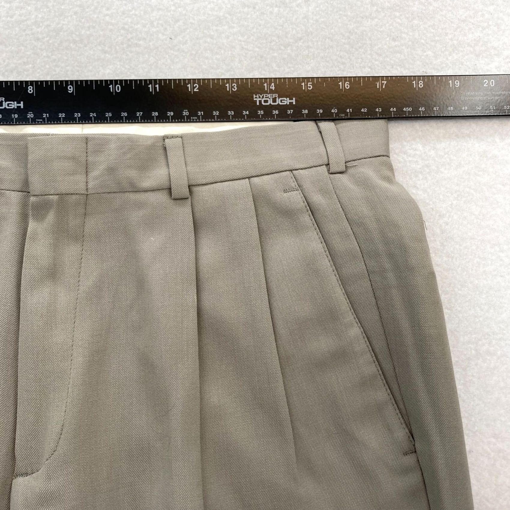 Dockers DOCKERS Slates Dress Pants Mens 34x31 Gray Wool Blend Gabardine Pleated Dress Pants Size US 34 / EU 50 - 7 Thumbnail