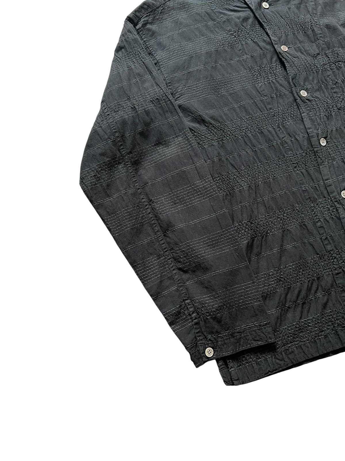 Issey Miyake 1990s Issey Miyake Textured Asymmetrical Button Up Shirt Size US M / EU 48-50 / 2 - 5 Thumbnail
