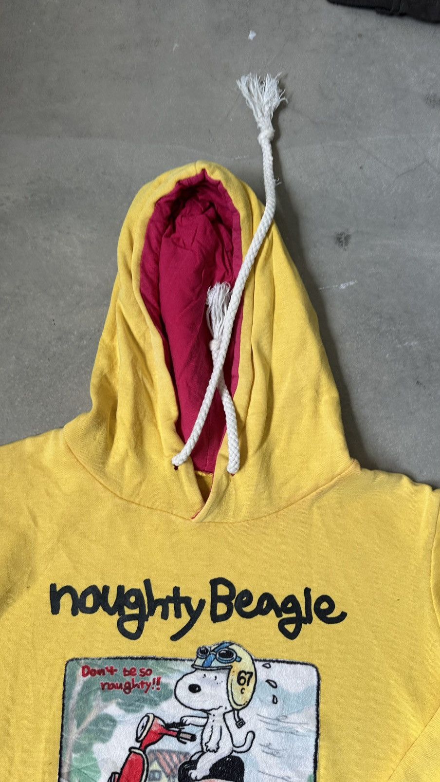 Peanuts VINTAGE NOUGHTY BEAGLE PEANUTS DOUBLE LAYER HOODIE Size US M / EU 48-50 / 2 - 5 Thumbnail