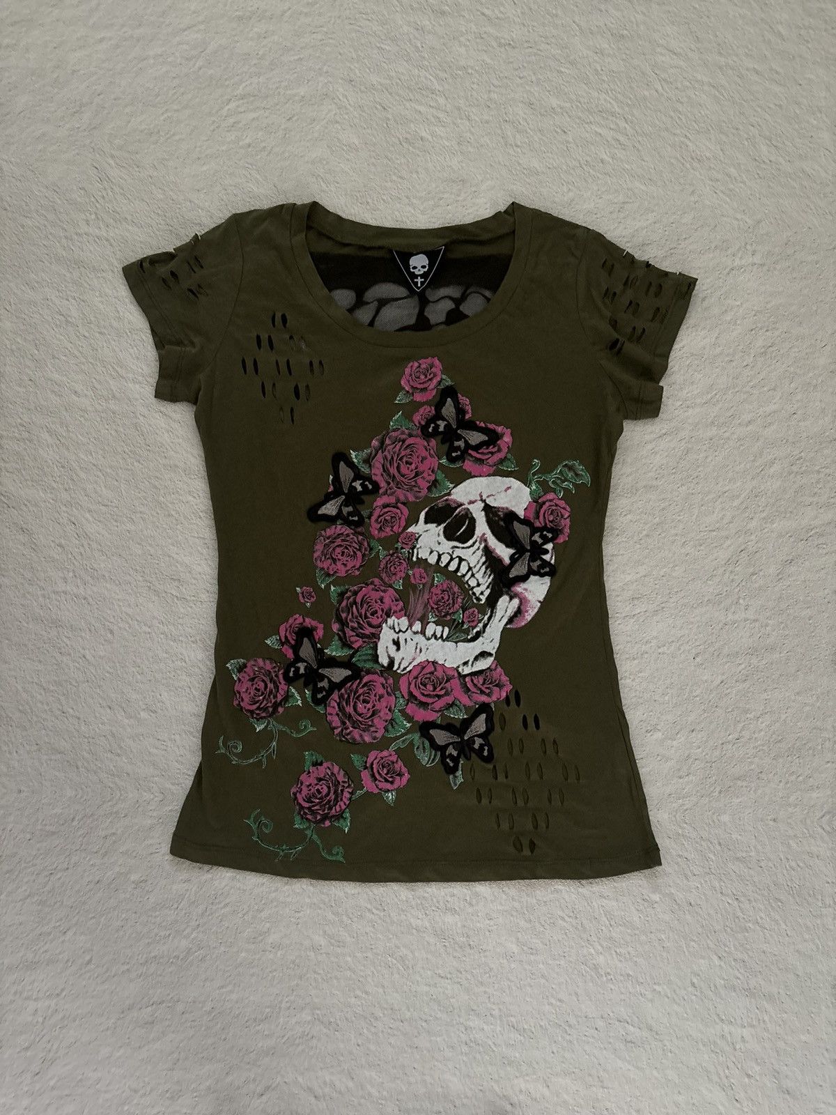 Hysteric Glamour Y2k skull rose ifsixwasnine punk style tshirt Size M / US 6-8 / IT 42-44 - 1 Thumbnail