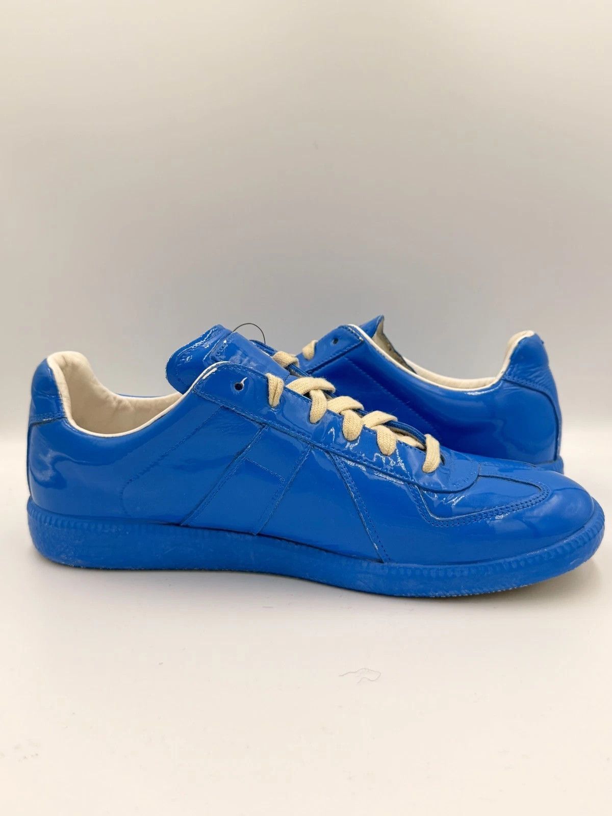 Maison Margiela Maison Margiela Replica German Army Trainer Blue Patent GAT Size US 9 / EU 42 - 5 Thumbnail