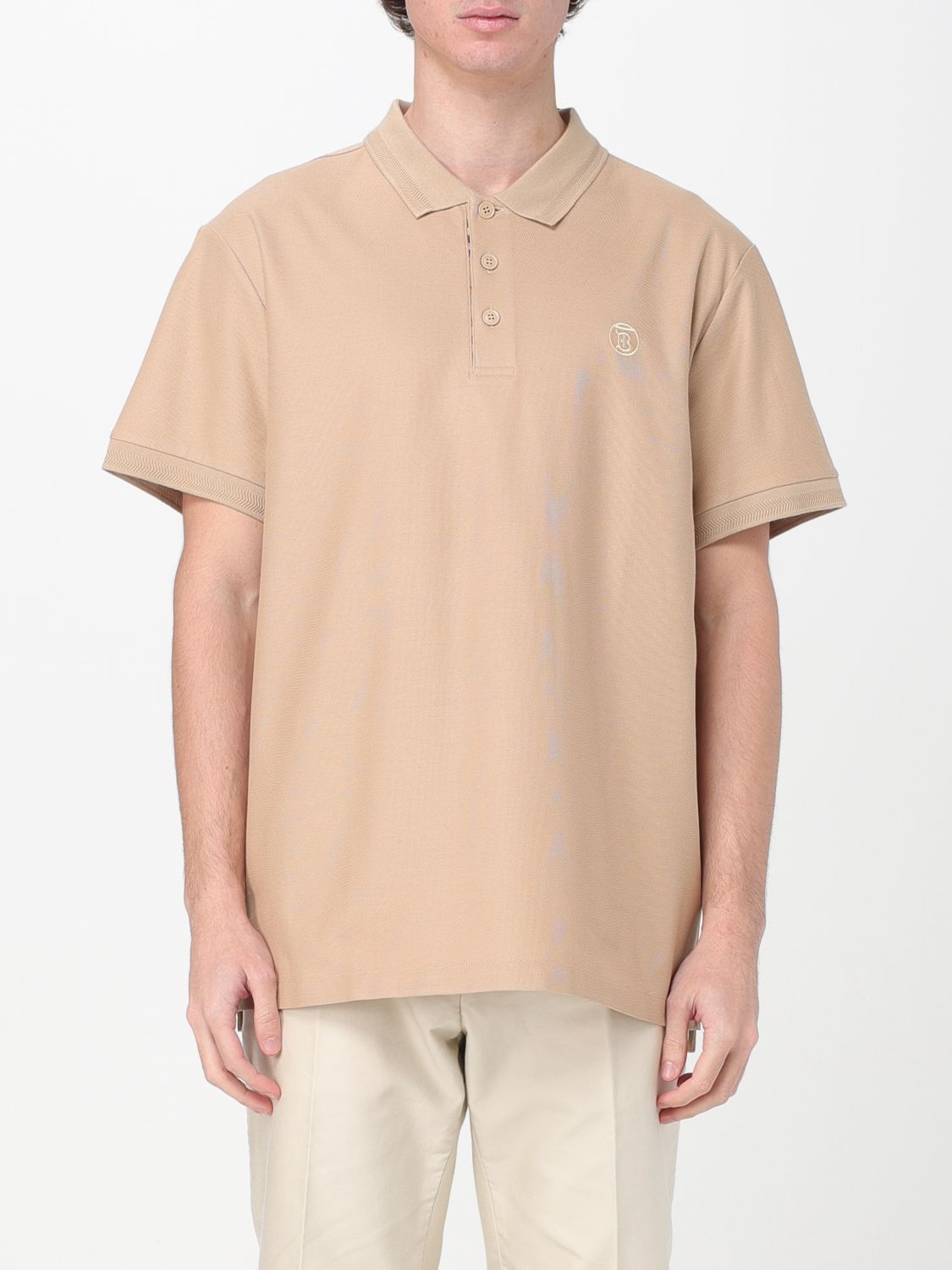 image of Burberry Polo Shirt Men Brown (Size XS)