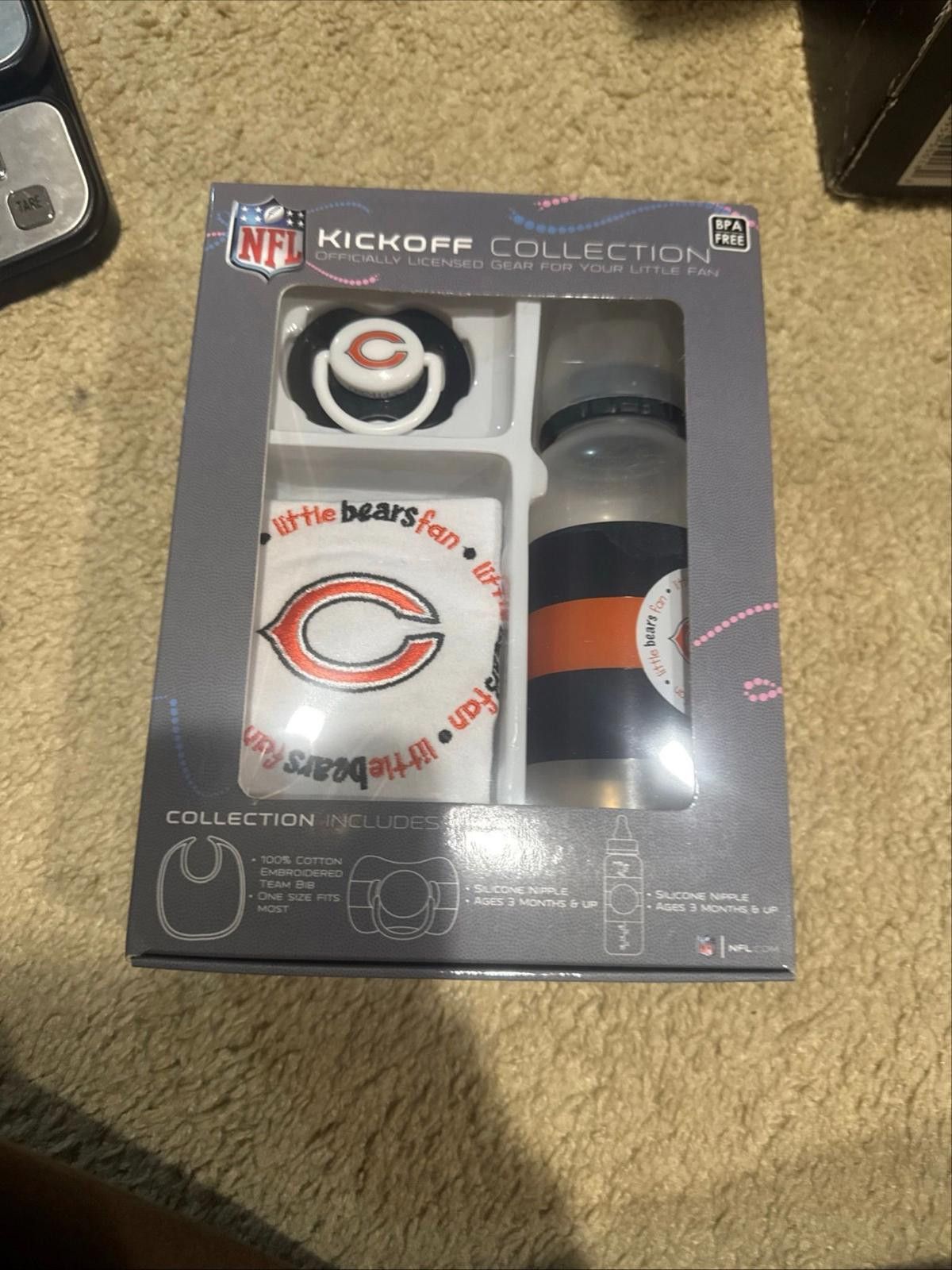 Other NFL Chicago Bears - 3pc Gift Set (Bottle, Bib & Pacifier) Size ONE SIZE - 1 Thumbnail