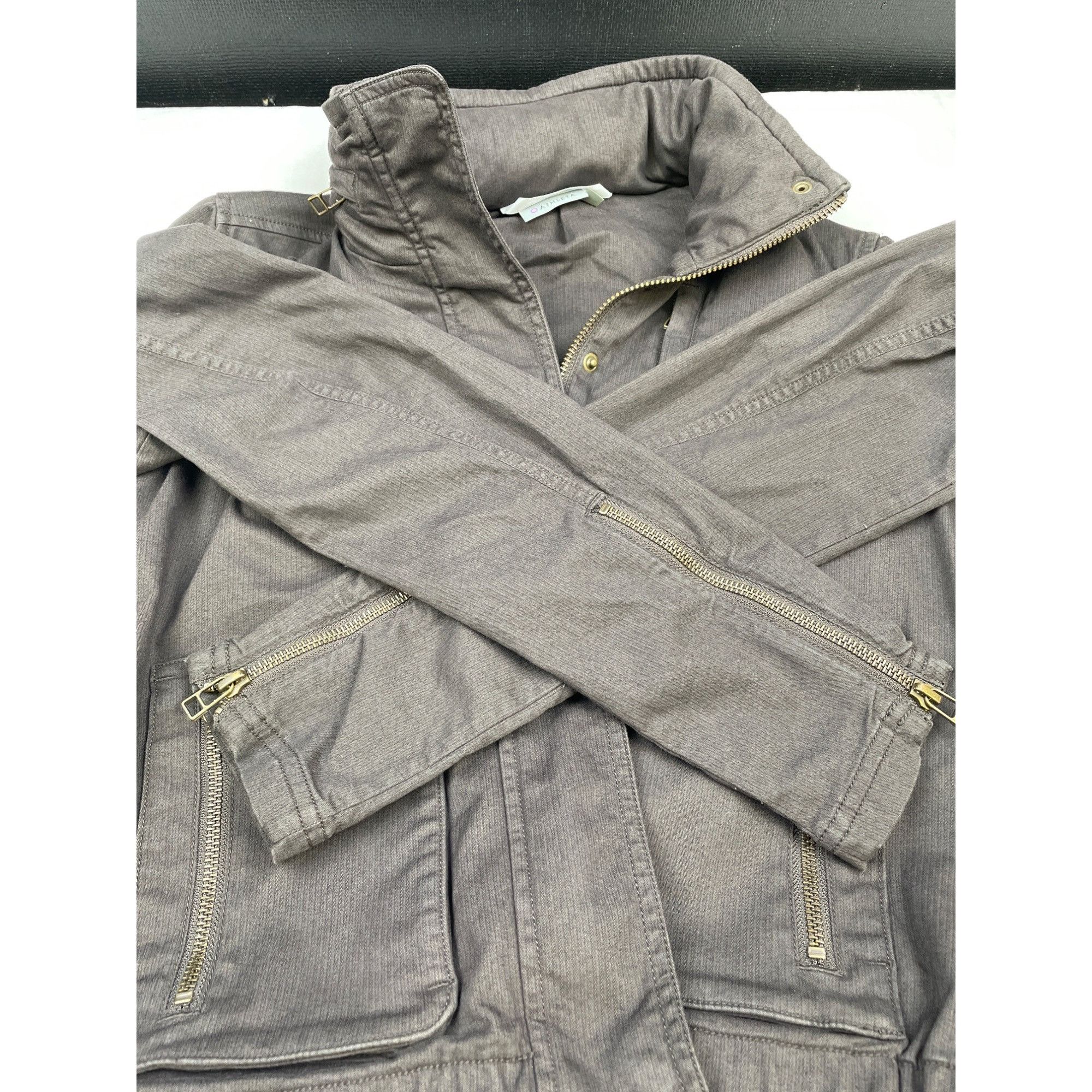 Athleta Athleta Women's Brown Jacket/Outerwear with Hoodie Size XXS Size XXS / US 00 / IT 34 - 11 Thumbnail
