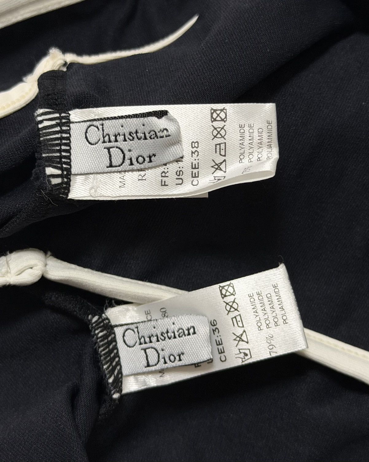 Dior CHRISTIAN DIOR Spring Summer 2002 Gothic Logo Bikini Set Size S / US 4 / IT 40 - 4 Thumbnail
