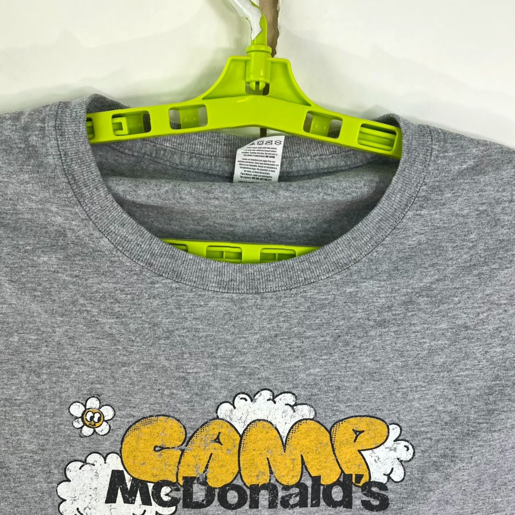 Vintage VINTAGE McDonalds Camp Shirt Adult Size L Gray Fruit of Loom Tag Size US L / EU 52-54 / 3 - 3 Thumbnail