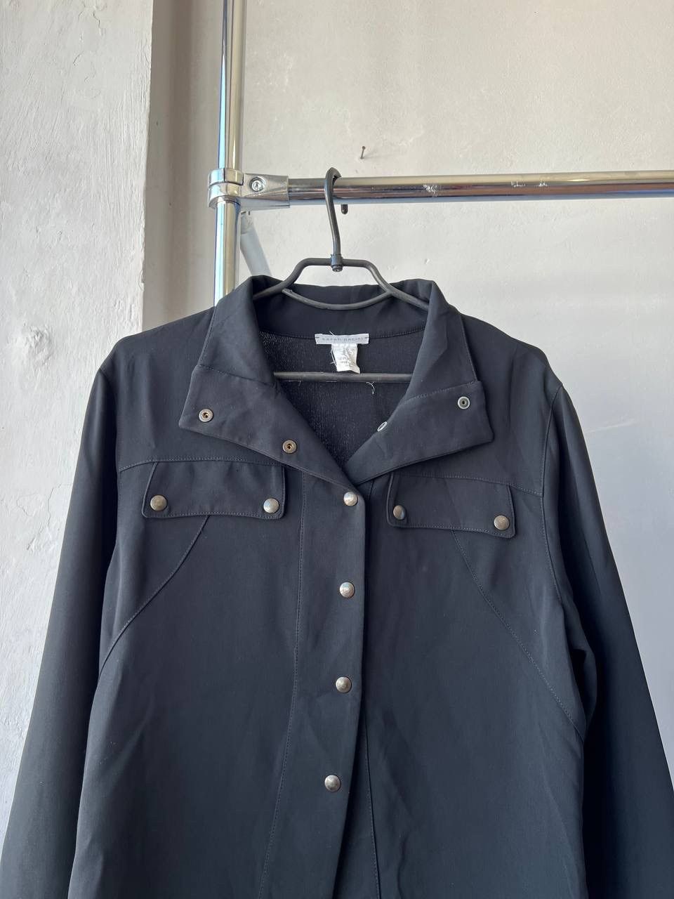 Sarah Pacini SARAH PACINI BLACK WOMAN SOLID BUTTON BLAZER BELTED JACKET L Size L / US 10 / IT 46 - 4 Thumbnail