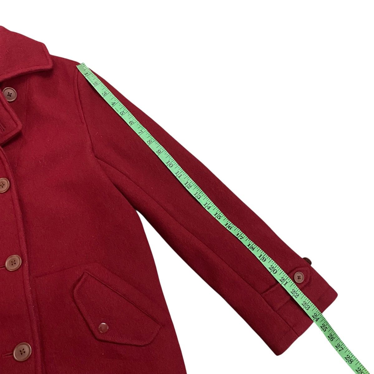 Ralph Lauren Vintage Ralph Lauren Double Coat Half Coat 3F Size Red Size M / US 6-8 / IT 42-44 - 18 Thumbnail