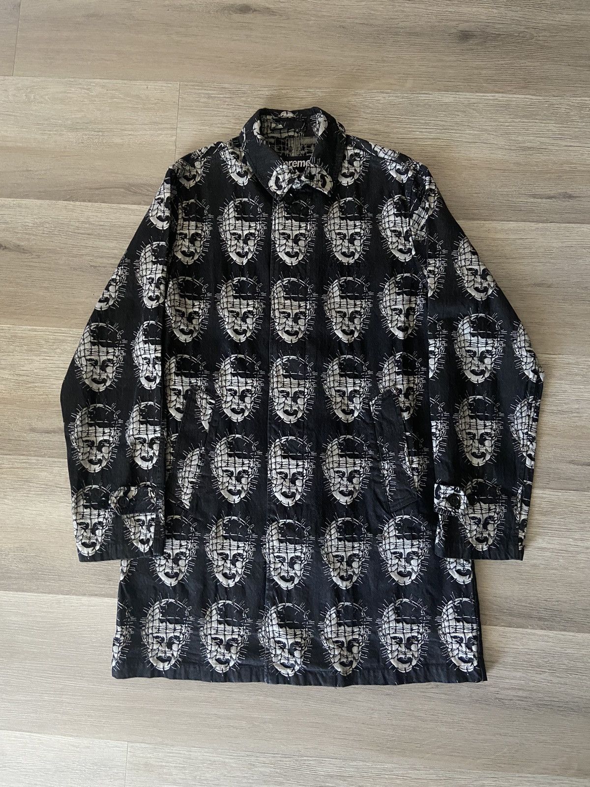 Supreme Hellraiser Jacquard Denim Trench Coat SS18 Jacket
