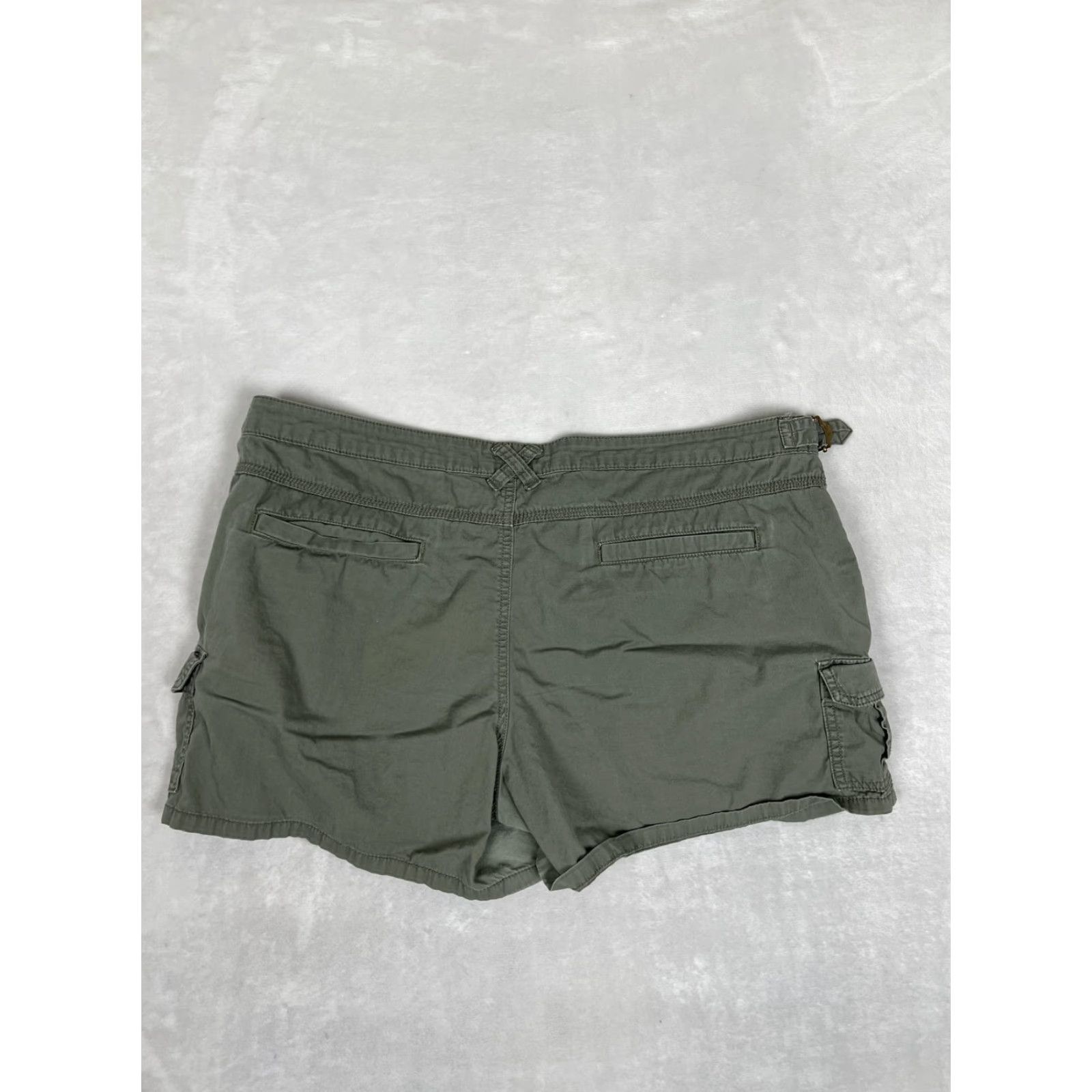 Gap Gap Shorts Womens 16 Green Twill Cargo Adjustable Waist Pockets Casual Summer - Gap Size 38" / US 16 / IT 52 - 5 Thumbnail