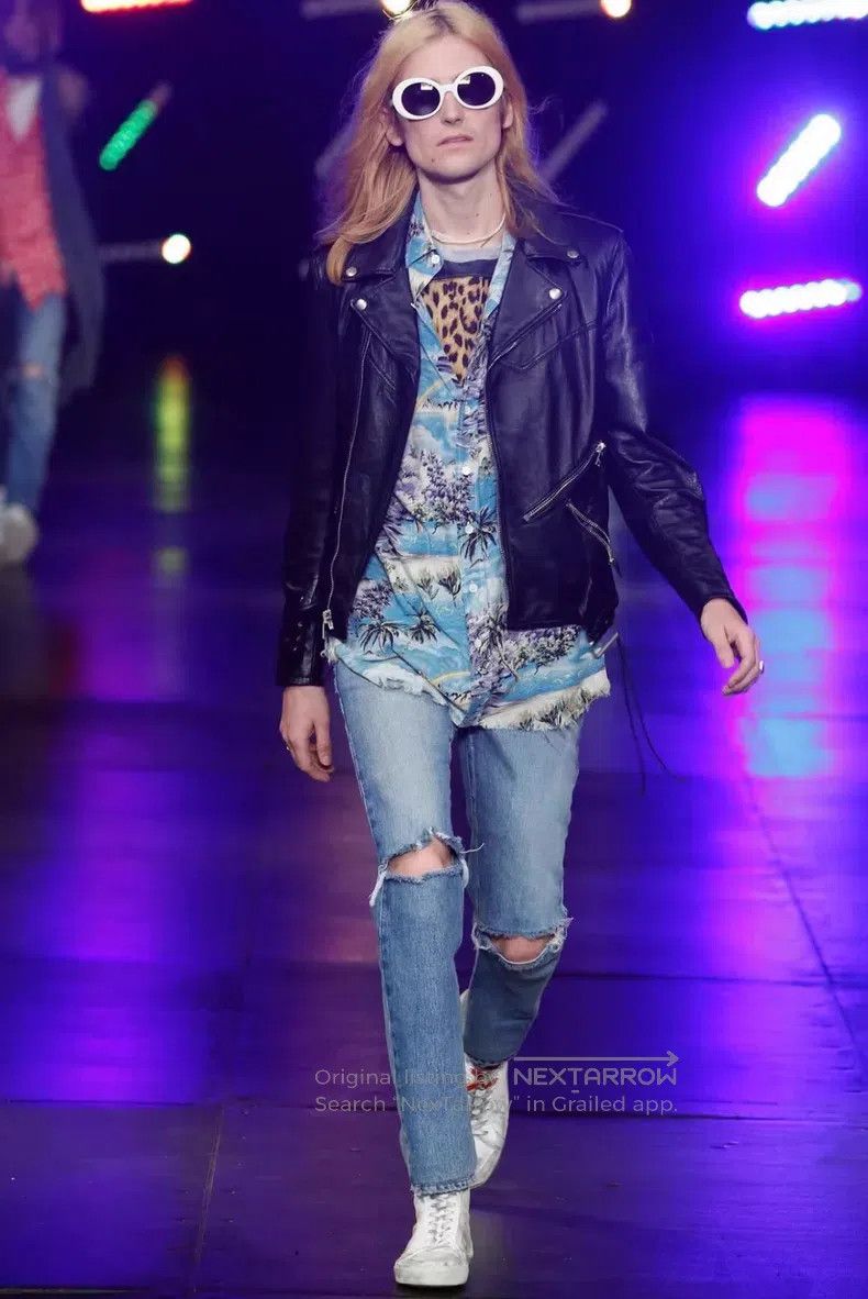 Saint Laurent Paris Saint Laurent Paris Soft Wave Sheepskin Biker Jacket i Size US M / EU 48-50 / 2 - 3 Thumbnail