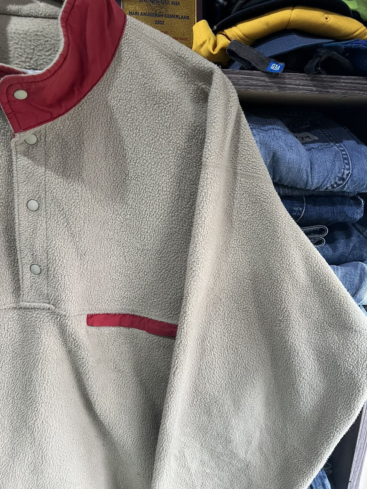 Columbia 🔥Vintage Columbia Half Button Fleece Jacket Size US L / EU 52-54 / 3 - 5 Thumbnail