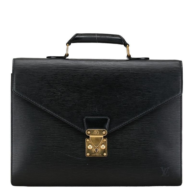 Louis Vuitton Louis Vuitton Louis Vuitton Epi Serviette Conseiller Business Bag M54422 Black Leather Leather Business Bag M54422 in Good Condition Size ONE SIZE - 1 Thumbnail