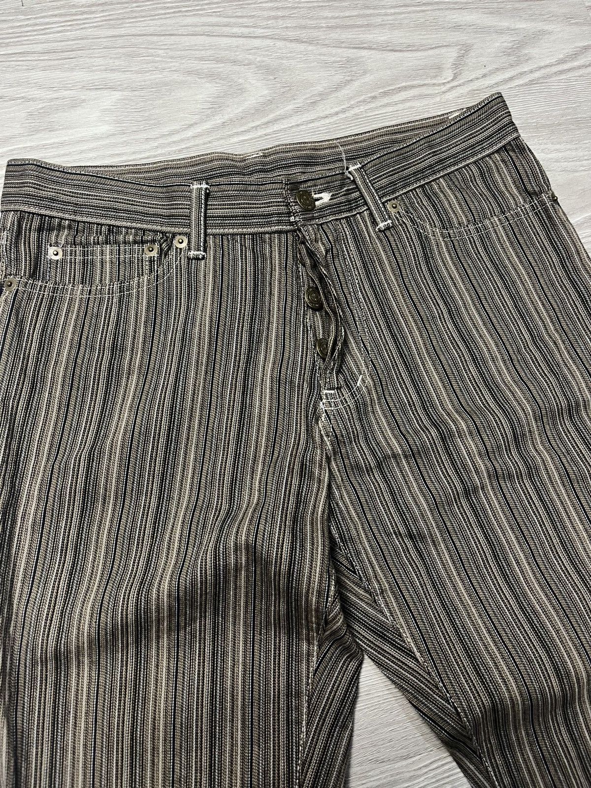 Tornado Mart Tornado Mart Pinstripe Bootcut Jeans ifsixwasnine style Size US 31 - 6 Thumbnail