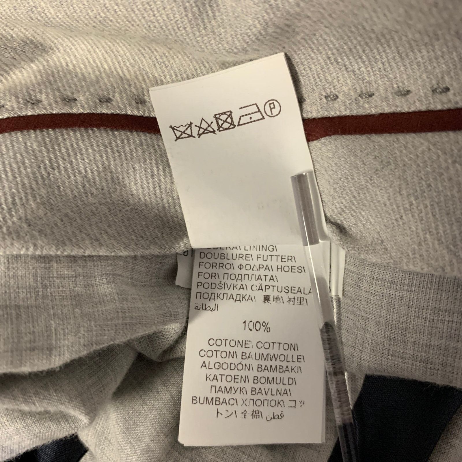 Brunello Cucinelli BRUNELLO CUCINELLI Size 40 Navy Wool Blend Notch Lapel Suit Size 40R - 13 Thumbnail