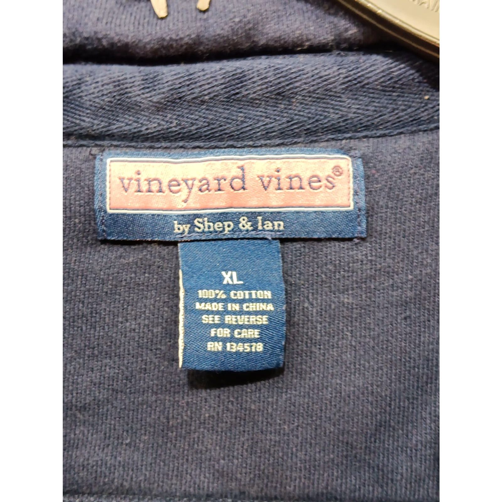 Vineyard Vines Vineyard Vines 1/4 Zip Sweatshirt Sweater Mens XL Blue Size US XL / EU 56 / 4 - 6 Thumbnail