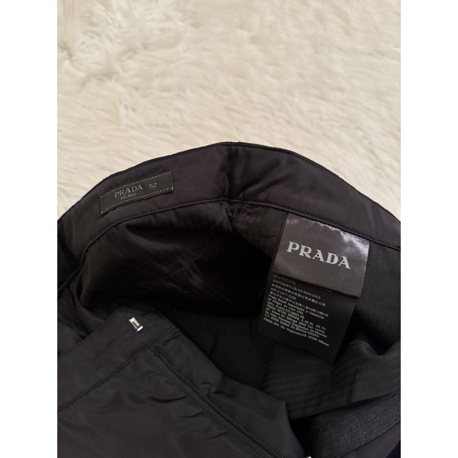 Prada Prada Nylon Gabardine Pants Triangle Logo Strap Cuff Black 5 Size US 36 / EU 52 - 3 Thumbnail