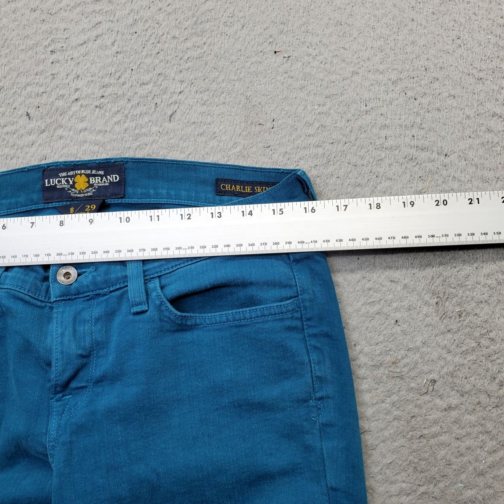 Lucky Brand Lucky Brand Charlie Ankle Skinny Jeans Womens Size 8 Blue Denim Streetwear 5-Pocket Design Vintage No Size 30" / US 8 / IT 44 - 6 Thumbnail