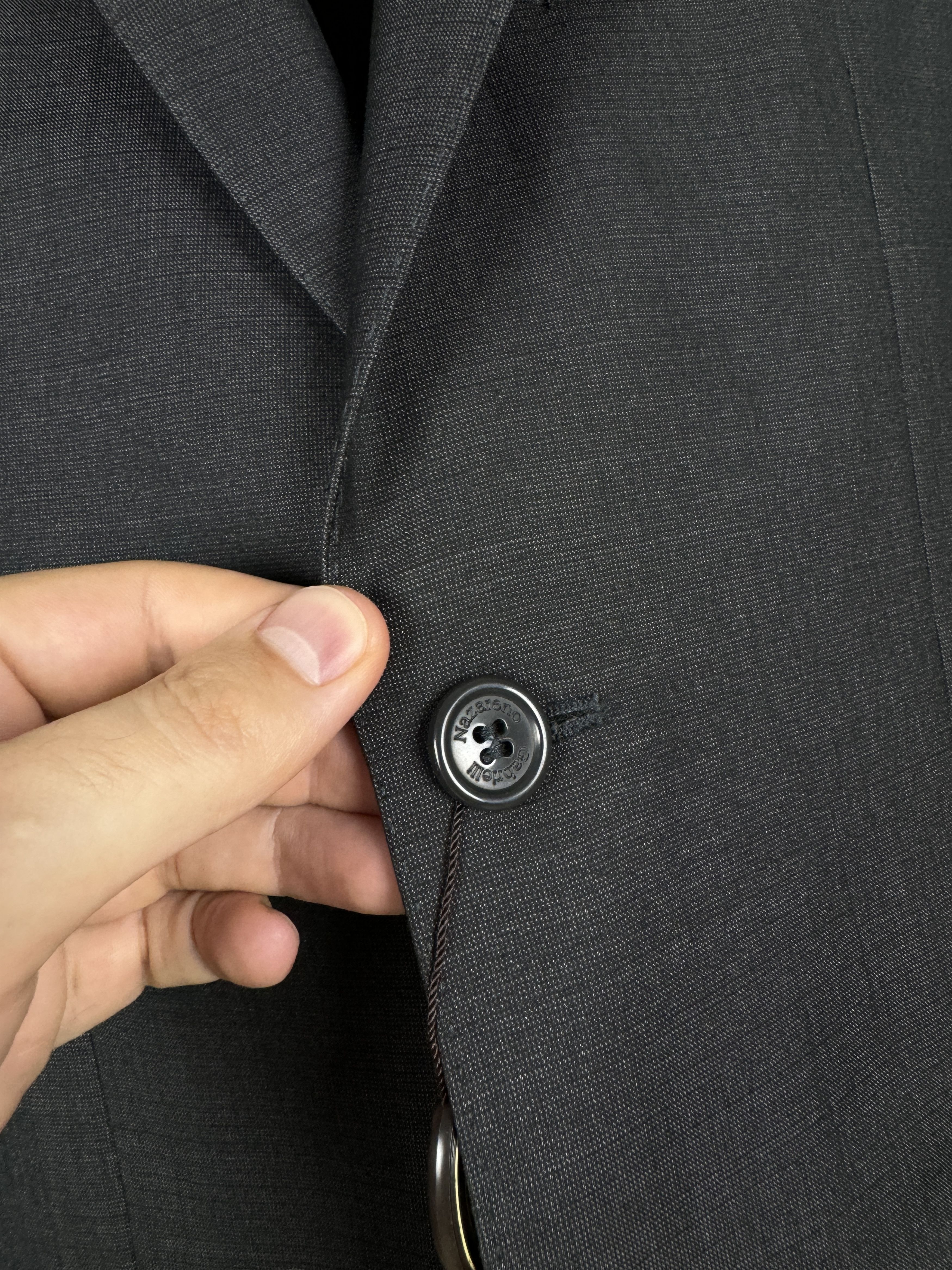 Nazareno Gabrielli BNWT Nazareno Gabrielli 2 pcs Panda grey 2 button wool suit Size 38R - 8 Thumbnail