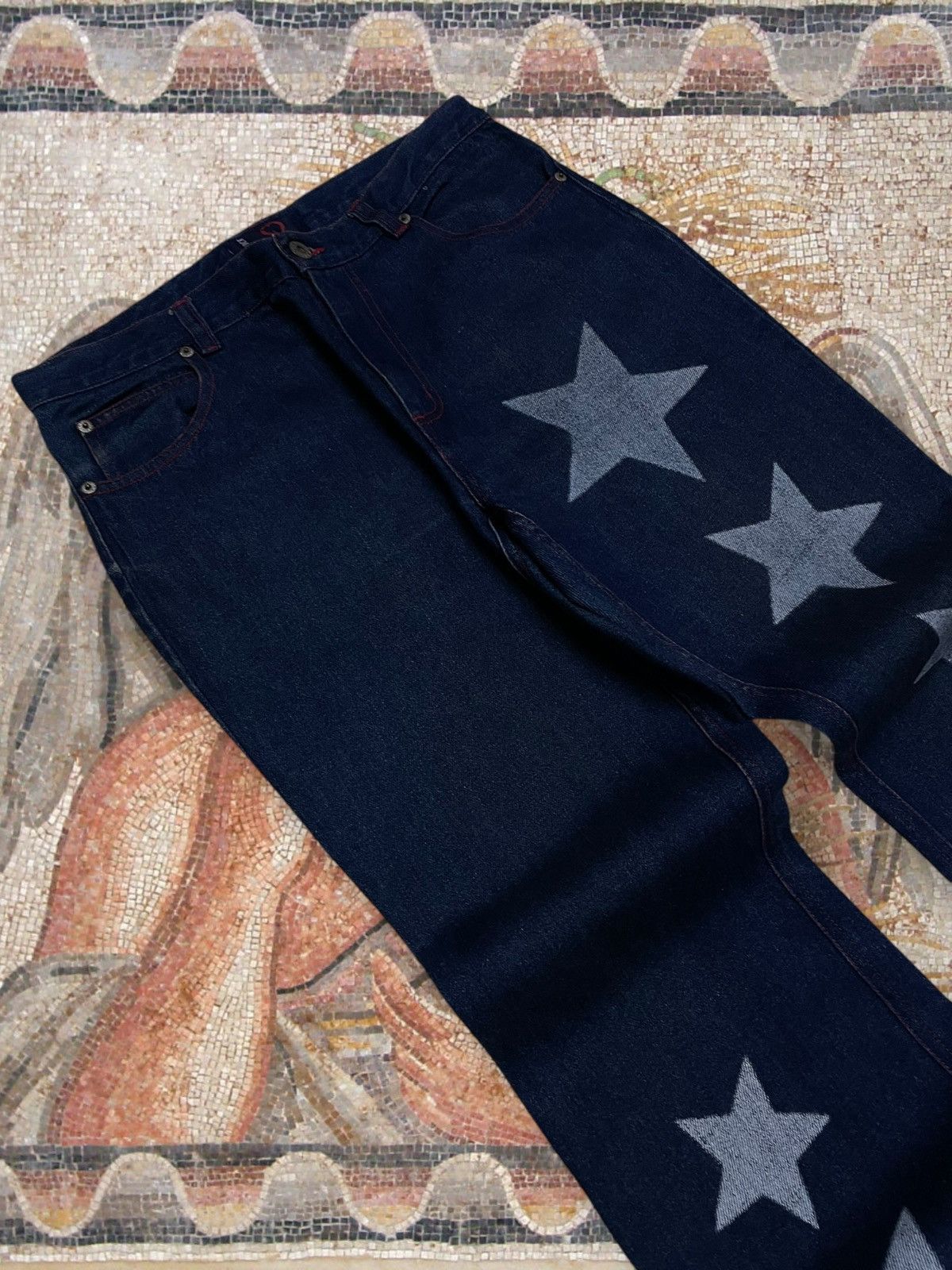 Hysteric Glamour Vintage 1990s Japan Designer QUICK Pop Star Flared Denim Size US 30 / EU 46 - 9 Thumbnail