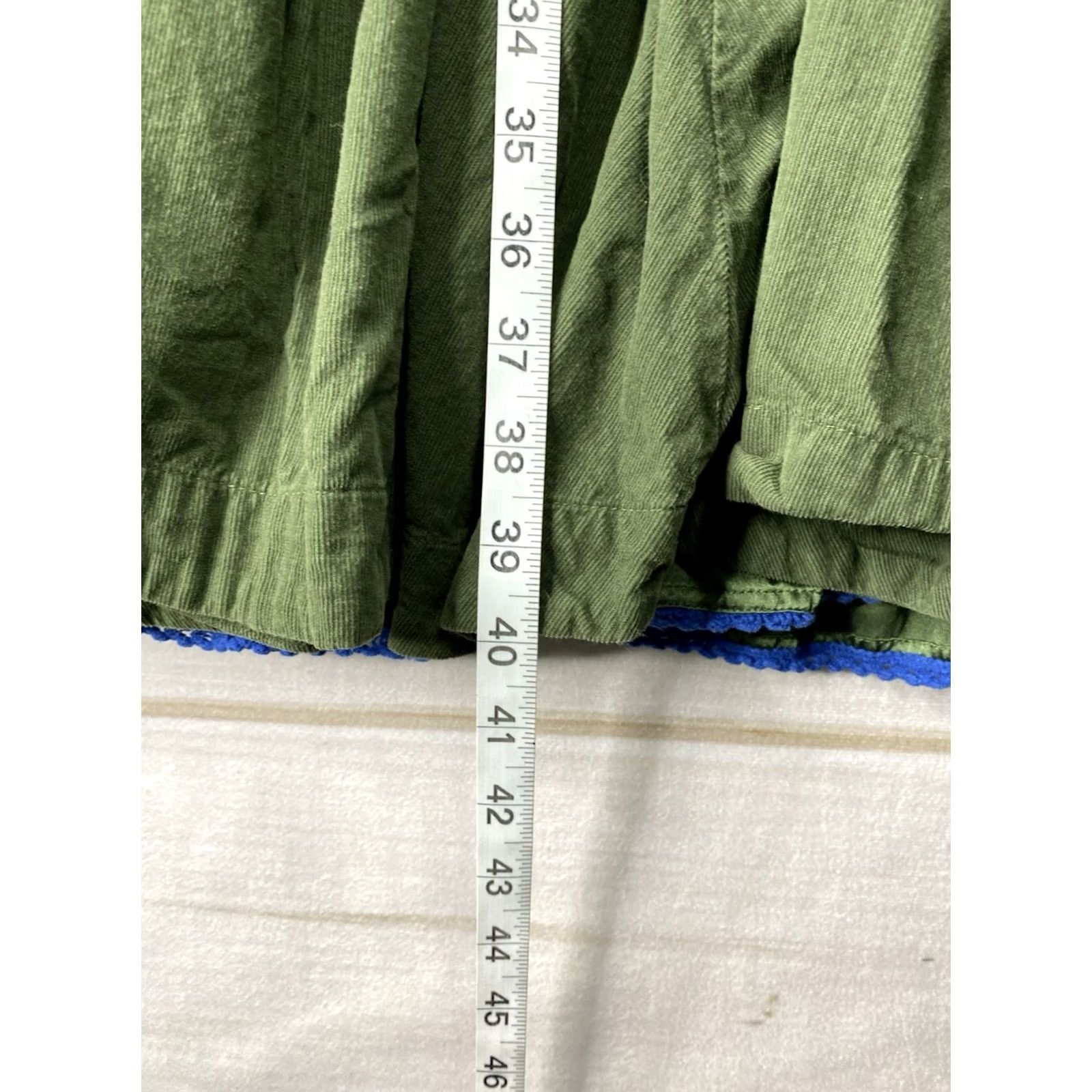 Vintage Girls from Savoy Dress Green Corduroy Fit & Flare Halter Knee Length Ladies 4 Size 27" / US 4 / IT 40 - 4 Thumbnail