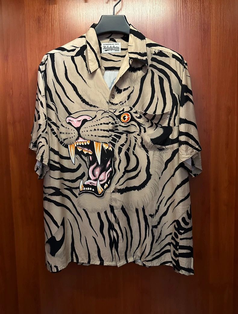 Wacko Maria Wacko Maria Tiger Head Short Sleeve Shirt Size US XL / EU 56 / 4 - 1 Thumbnail