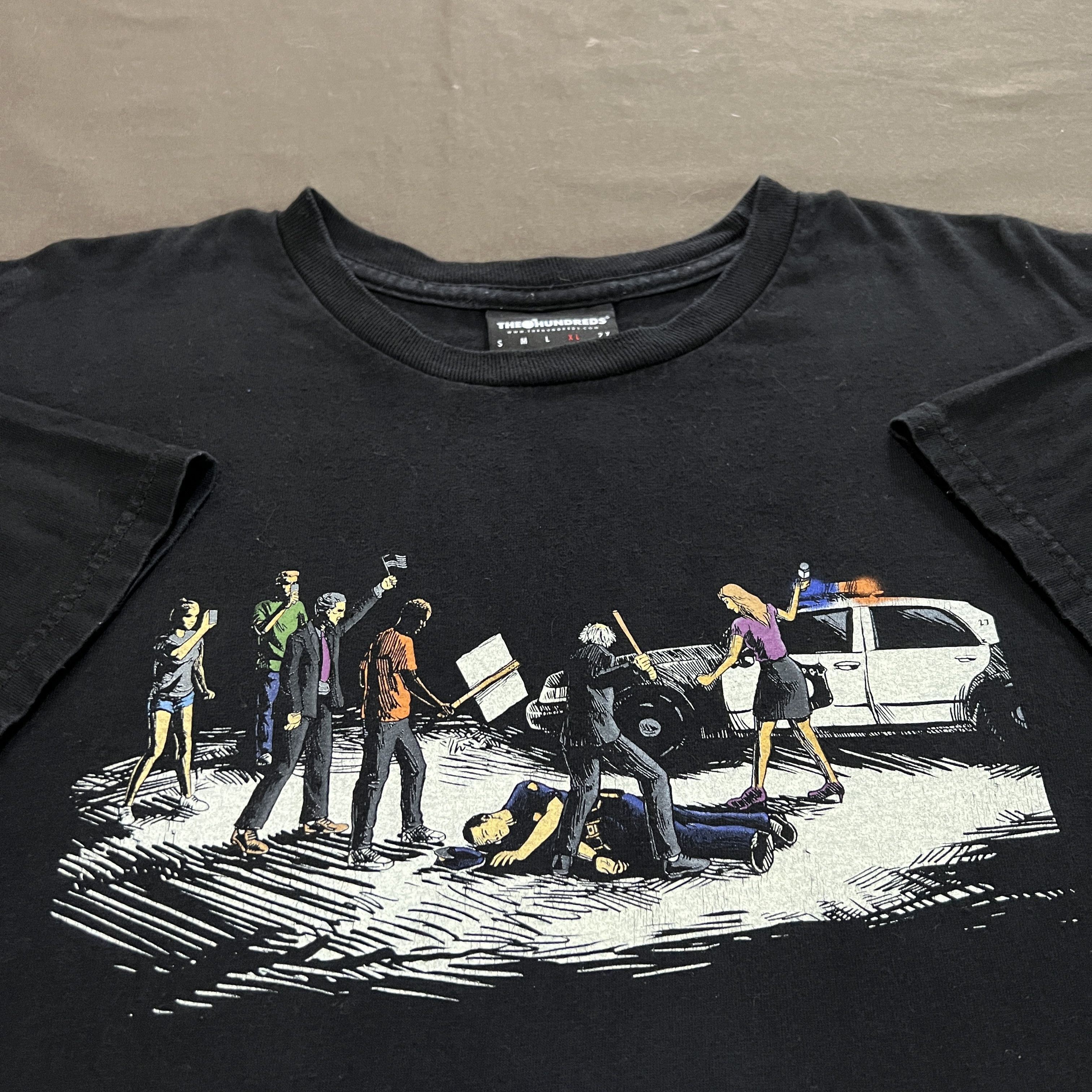 The Hundreds The Hundreds Skateboard Police Los Angeles Riots Tee LAPD Size US XL / EU 56 / 4 - 1 Thumbnail
