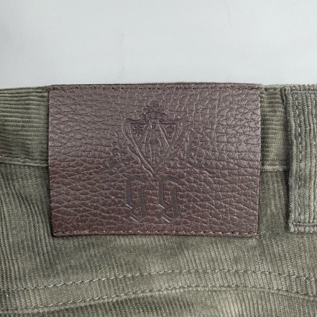 Gucci Gucci dark green corduroy trousers Nextarrow-2412 Size US 34 / EU 50 - 4 Thumbnail