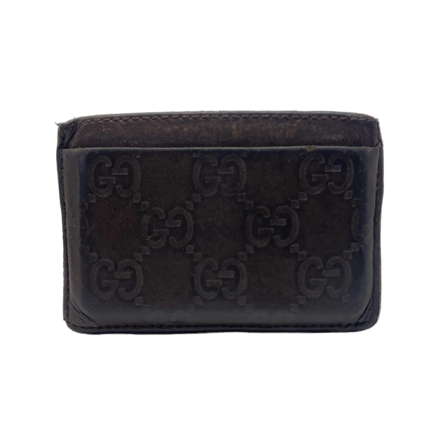 Gucci Guccissima Leather Card Holder