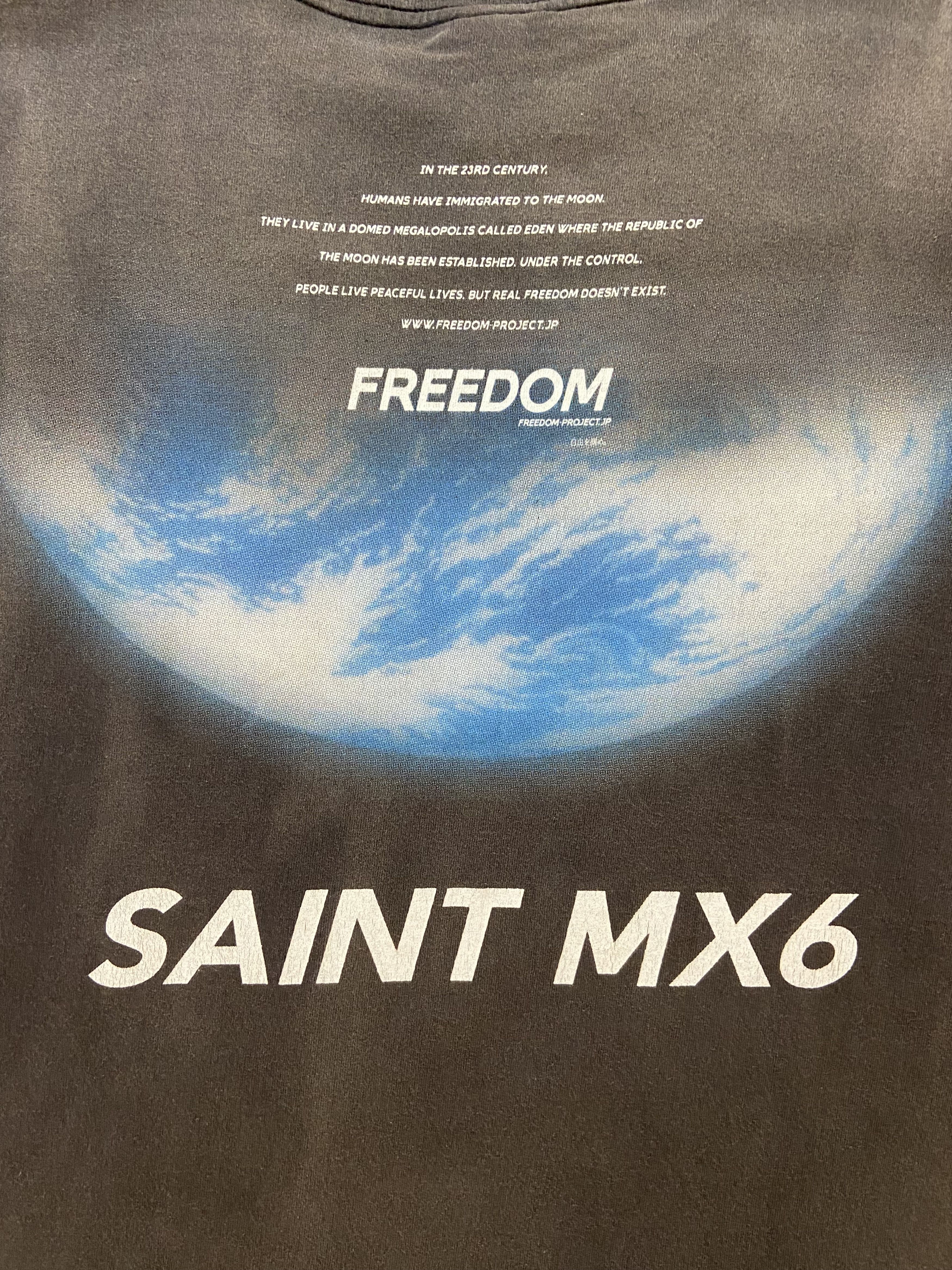 Saint Michael SAINT Michael x FREEDOM graphic print distressed t-shirt Size US XL / EU 56 / 4 - 7 Thumbnail