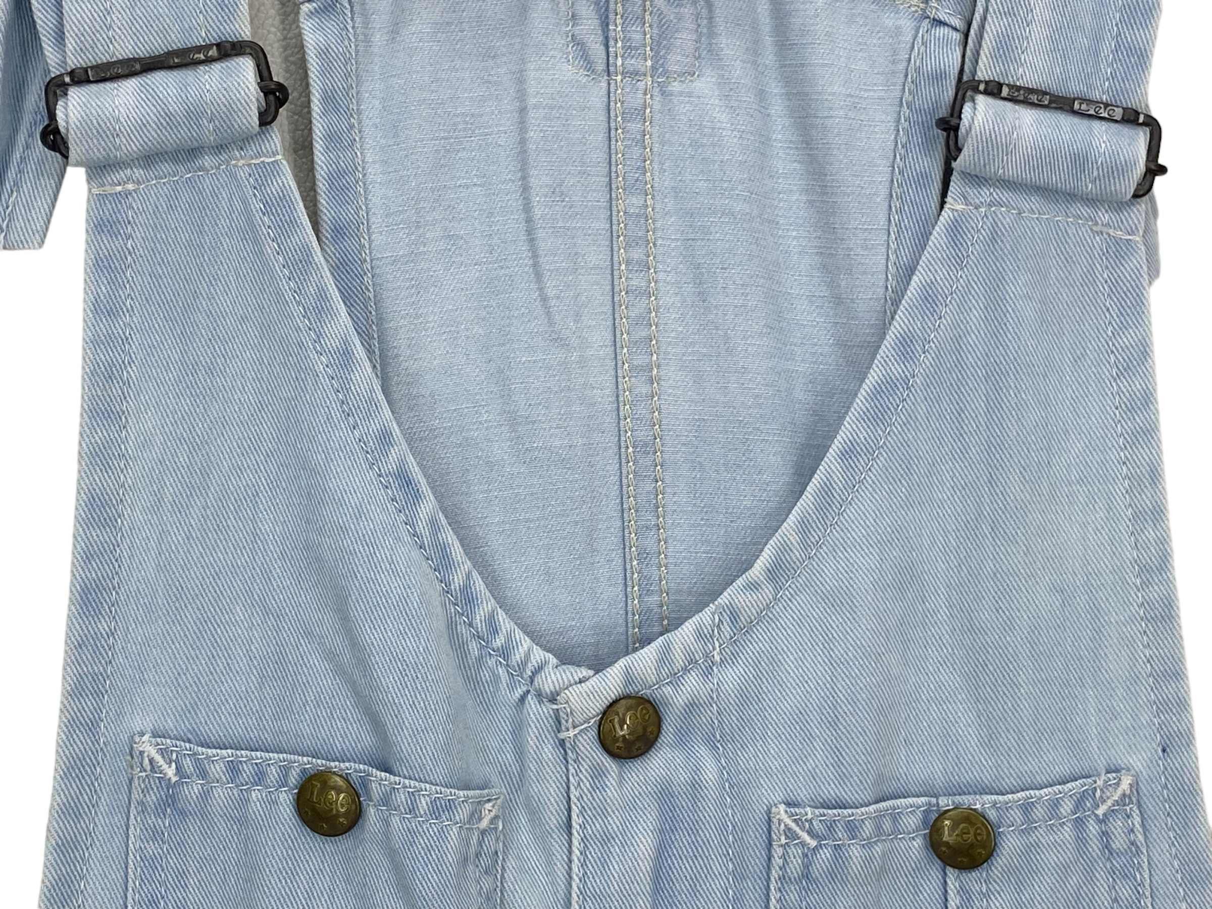 Lee × Vintage Lee Carpenter Bib Overalls Light Wash Jeans Size US 32 / EU 48 - 9 Thumbnail