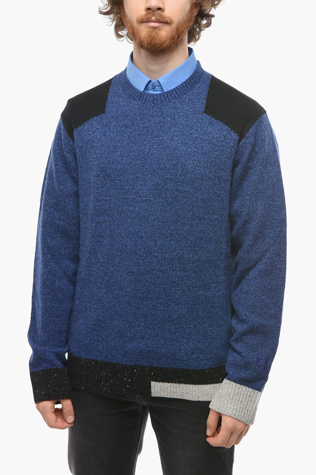 og1mm0823 Crewneck Sweater in Blue