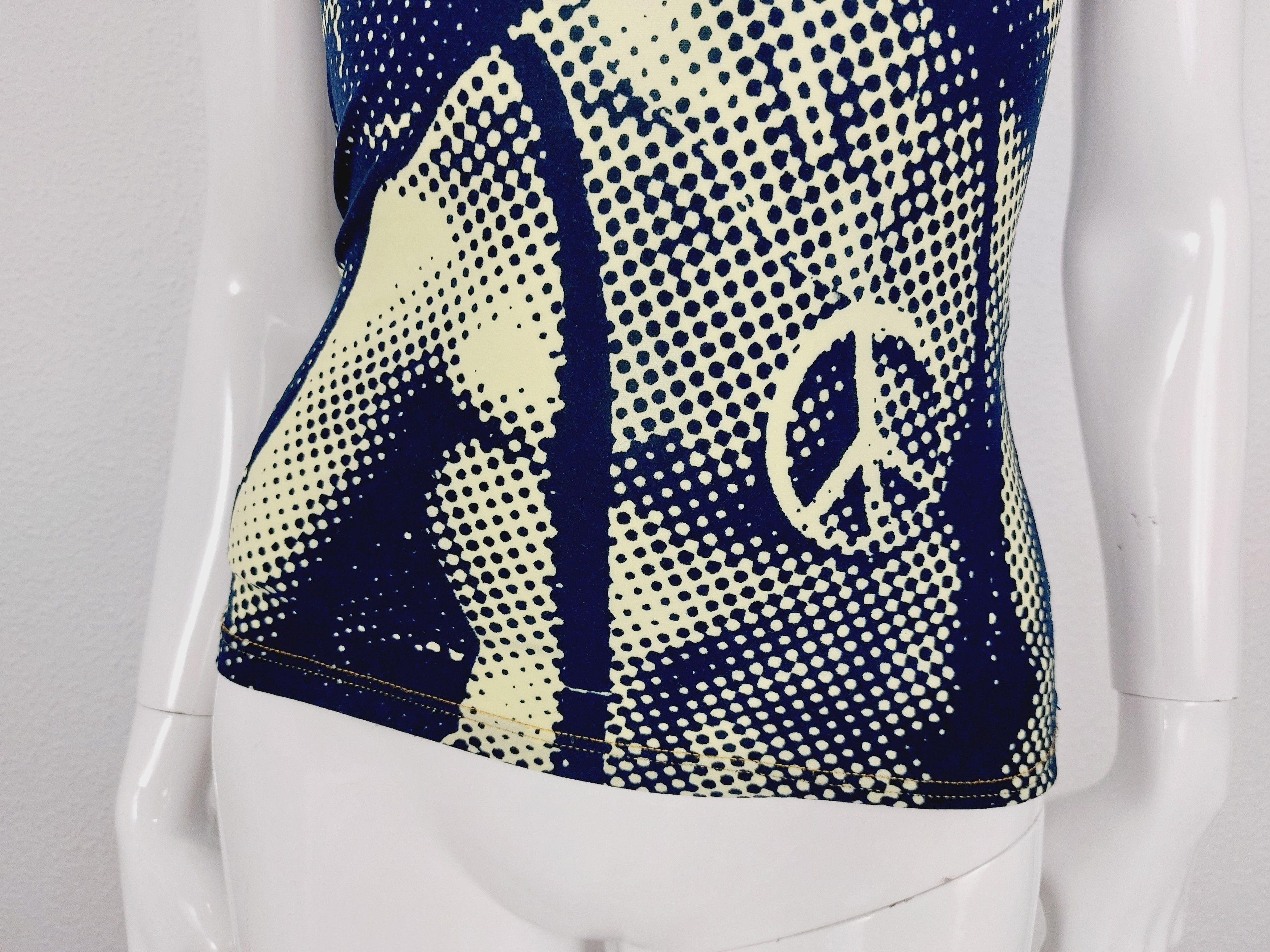 Jean Paul Gaultier Jean Paul Gaultier 1997 Anarchy Fight Racism Top Tee Size US XXS / EU 40 - 9 Thumbnail