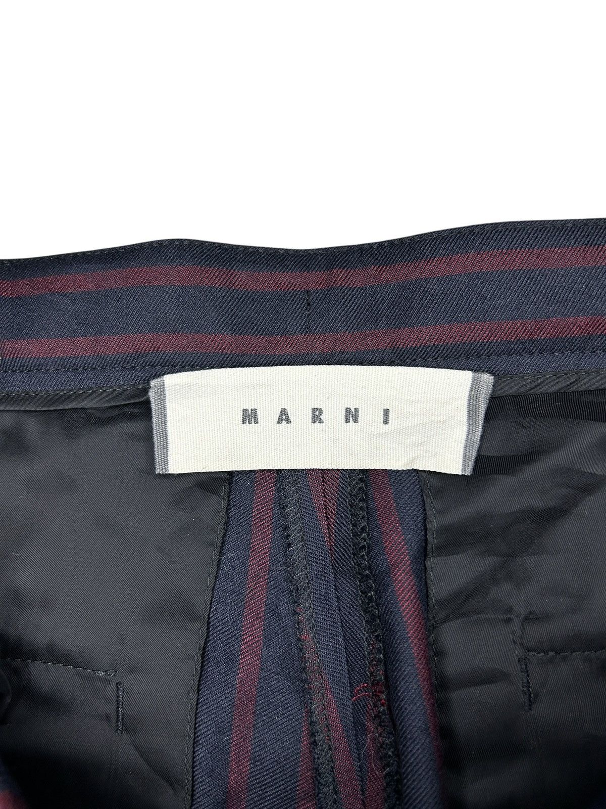 Marni Striped Trousers with Slit Size 27" / US 4 / IT 40 - 7 Thumbnail