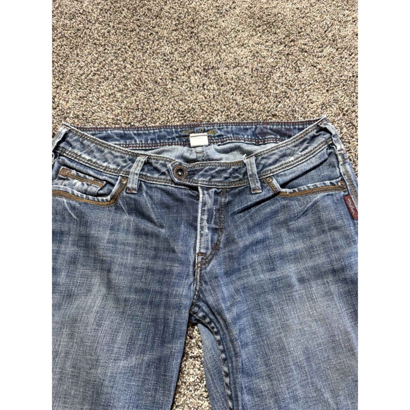 Silver Jeans Co. VINTAGE Silver Jeans TINA Women's Size 30 Blue Denim 30X30 Low Rise Bootcut Jeans Size 30" / US 8 / IT 44 - 3 Thumbnail