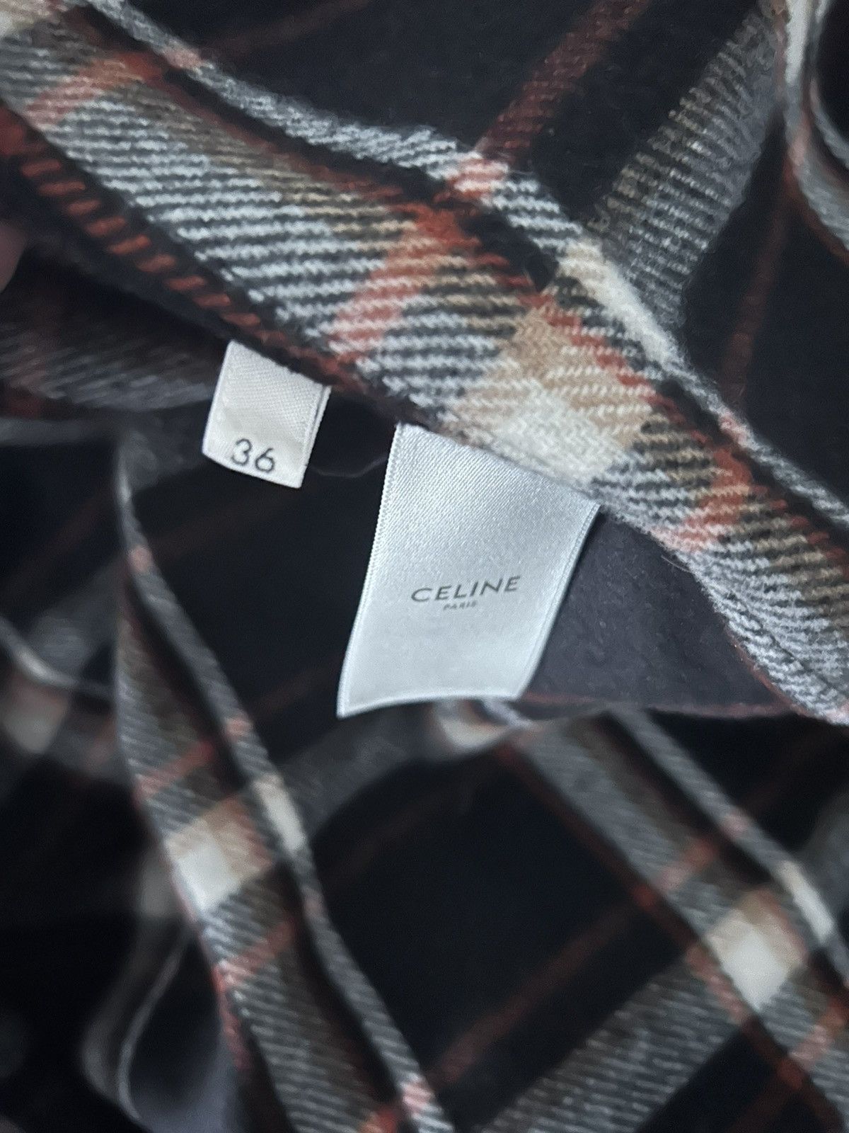 Celine Celine Oversized Flannel Size US XS / EU 42 / 0 - 4 Thumbnail