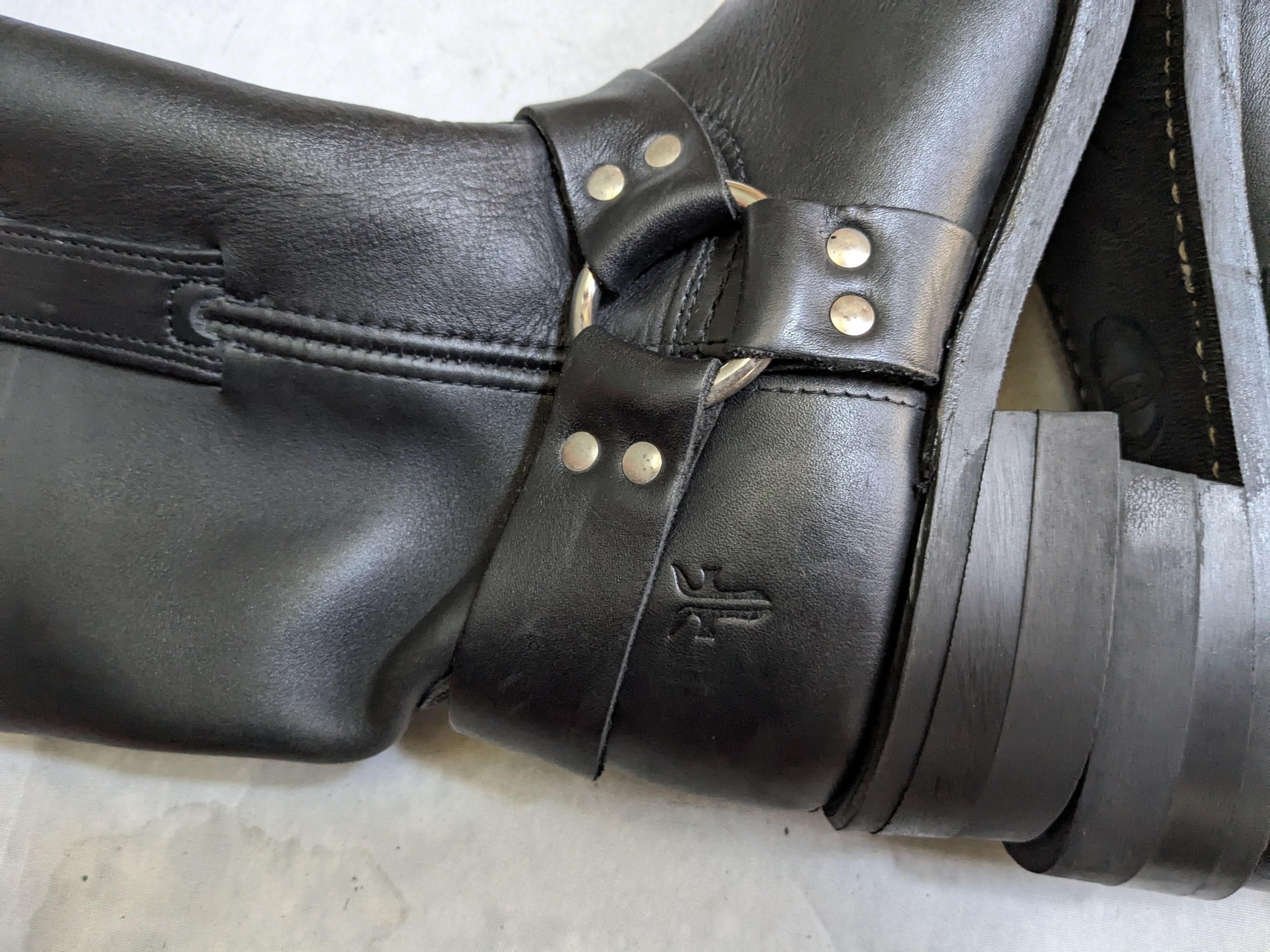 Frye Frye Harness Black Leather 9.5 M Leather Buckle Size US 9 / EU 42 - 14 Thumbnail