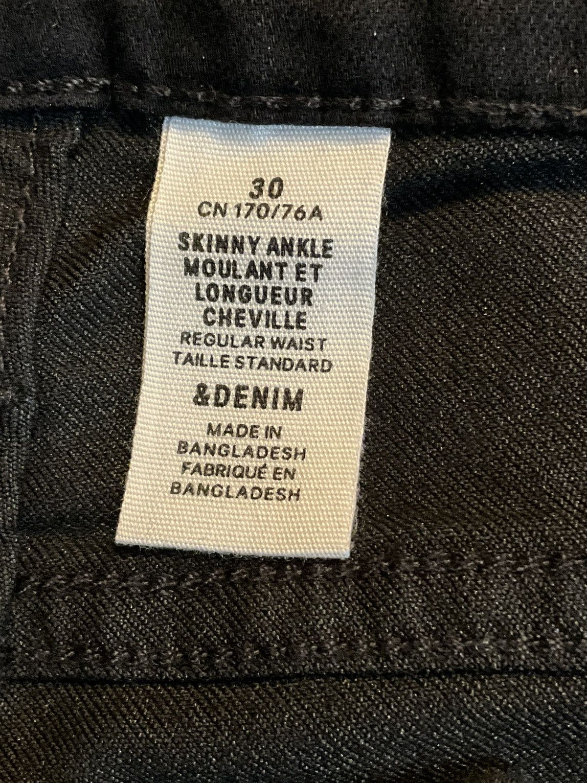 H&M H&M Skinny Ankle Regular Waist Black Jeans 30 Size 30" / US 8 / IT 44 - 5 Thumbnail