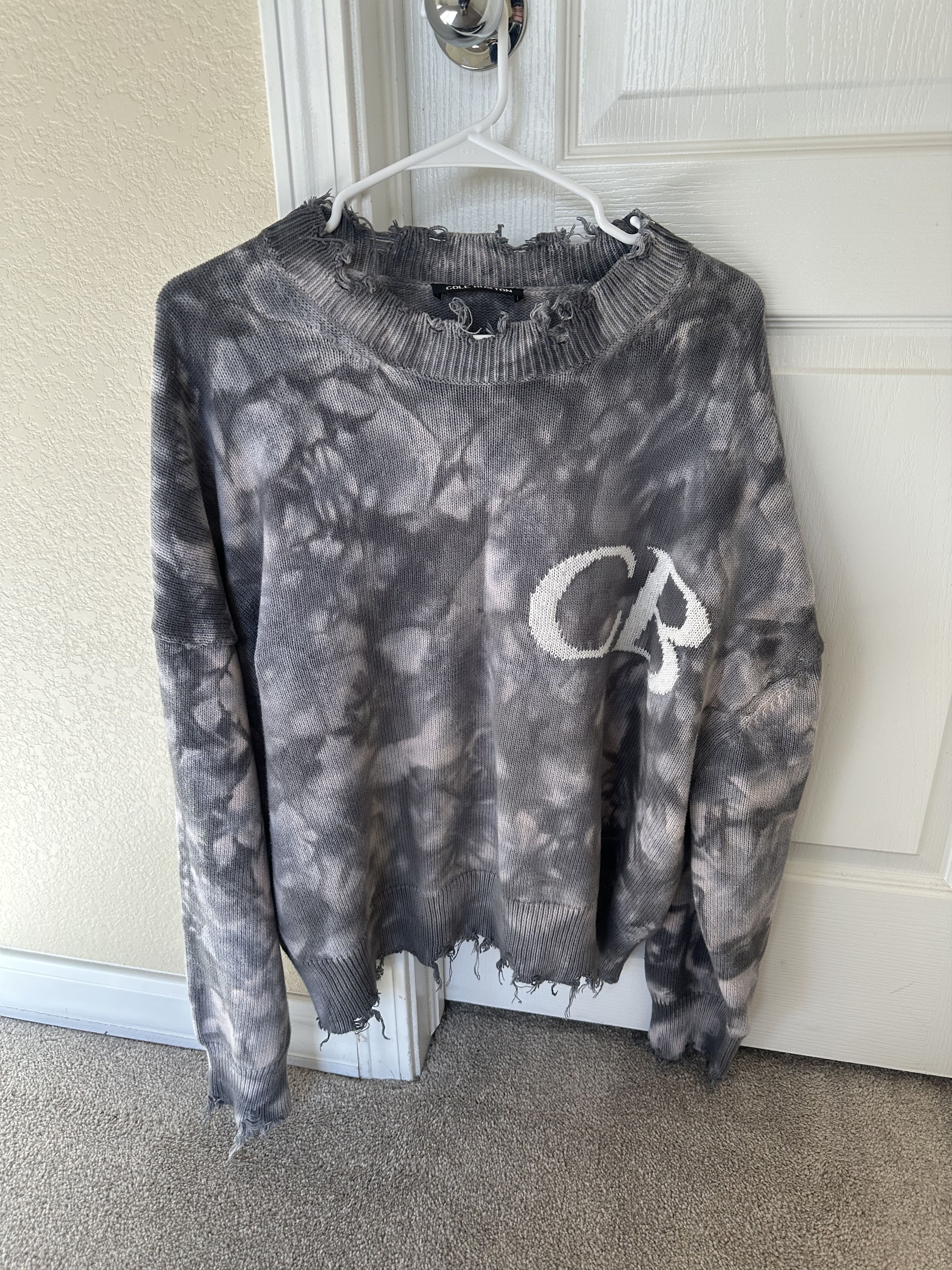 Cole buxton destroyed sweater size M