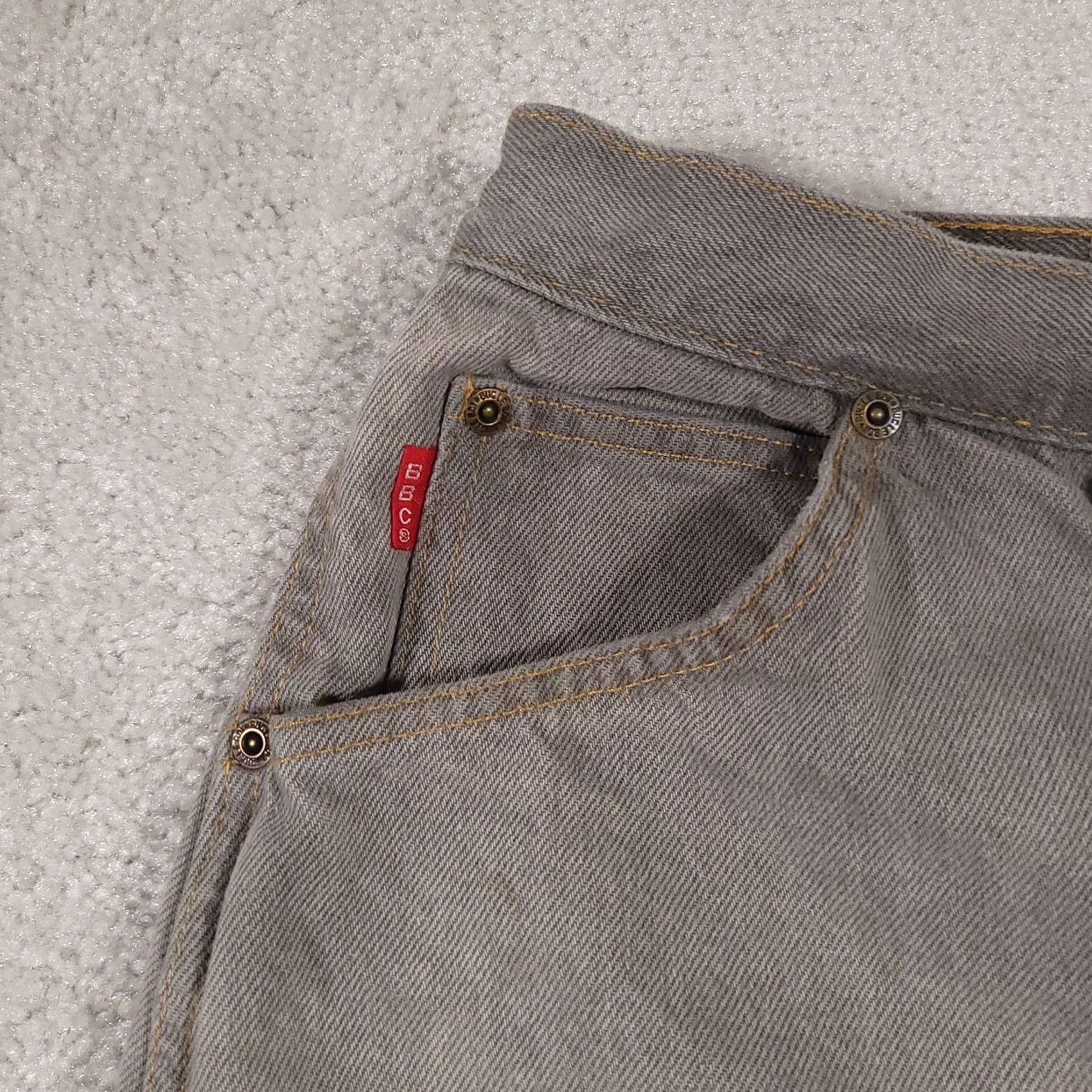 Bugle Boy VINTAGE Bugle Boy Jeans Mens 38x30 Gray Tapered Relaxed Fit Made USA 90s Pants Size US 38 / EU 54 - 4 Thumbnail