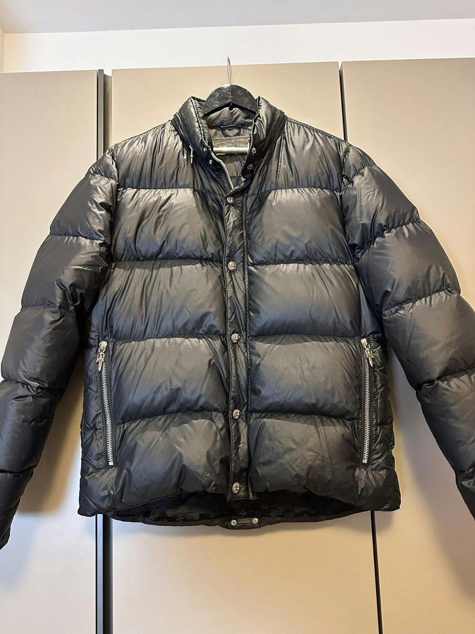 image of Chrome Hearts Puffer in Black, Men's (Size Large)