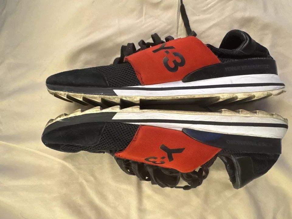Y-3 Y-3 Rhita Sport Red Sneakers Size US 10.5 / IT 40.5 - 6 Thumbnail
