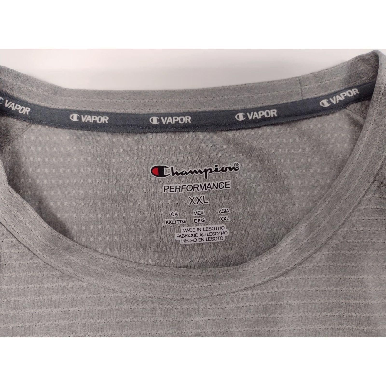 Champion Champion Vapor Performance Athletic Tee T Shirt Mens 2XL Gray Short Sleeve #1413 Size US XXL / EU 58 / 5 - 2 Thumbnail